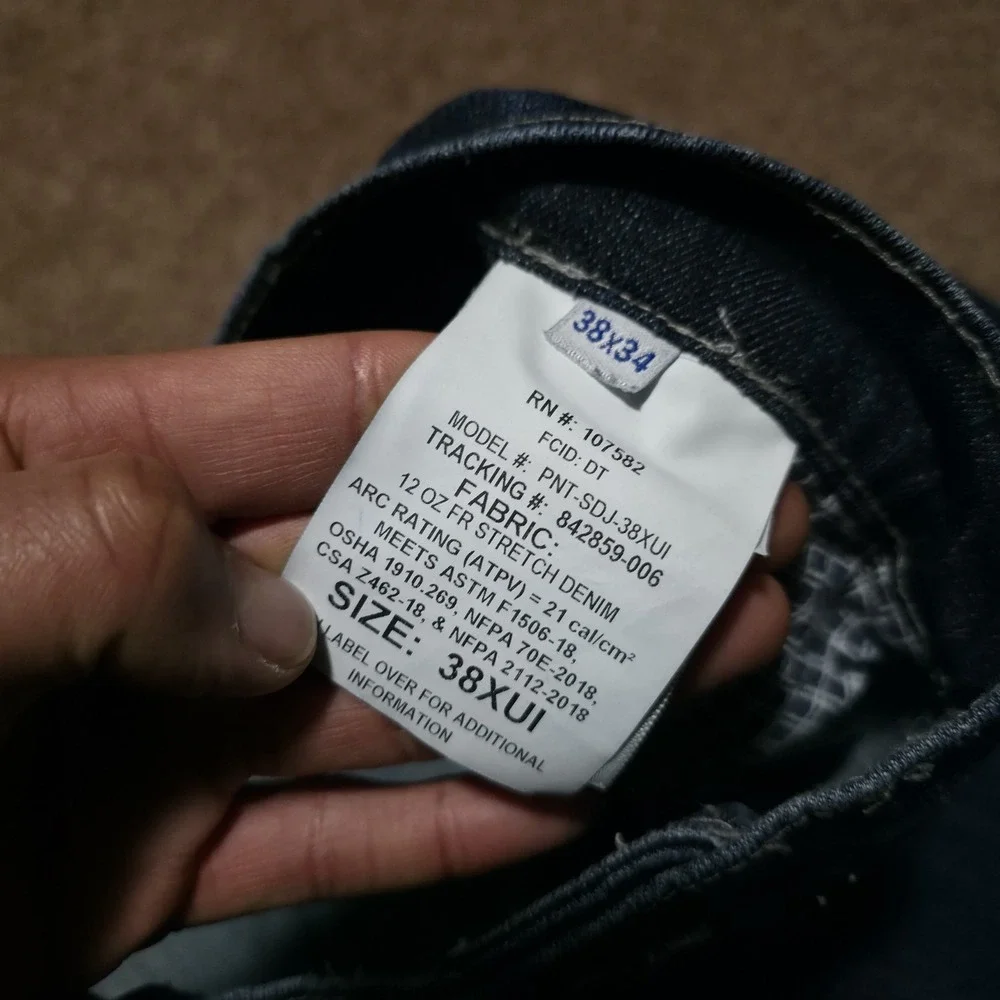 DRIFIRE CAT2 Flame Resistant FR Blue Jeans Mens Workwear 38 x 34 *Fits 39 x 33